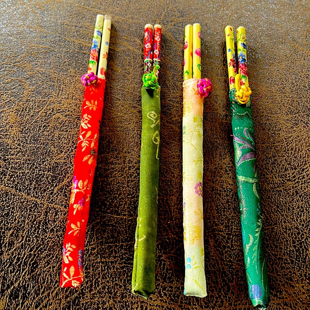 Bamboo chopsticks - 4 sets